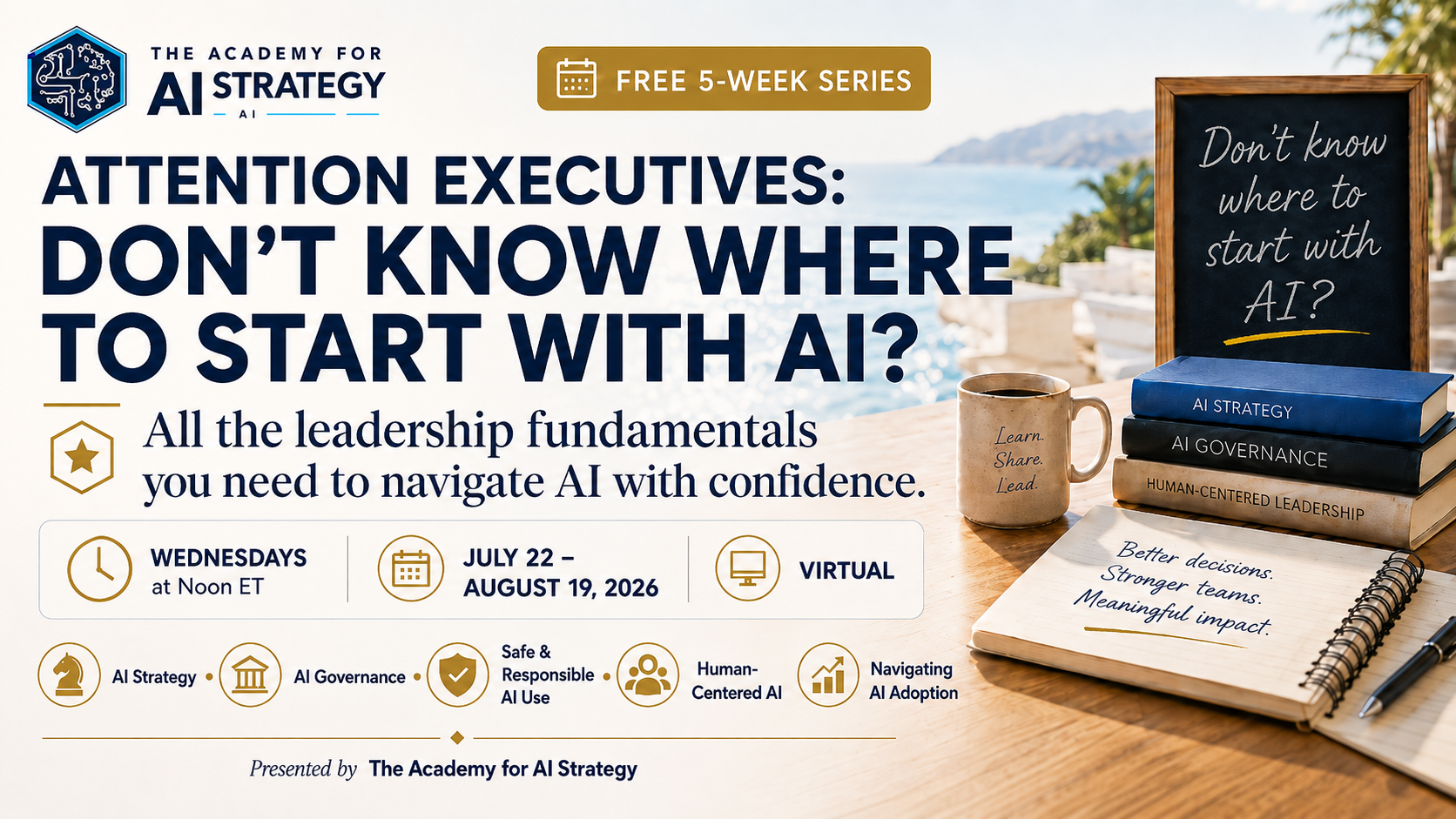 Executive AI Summer Series flyer