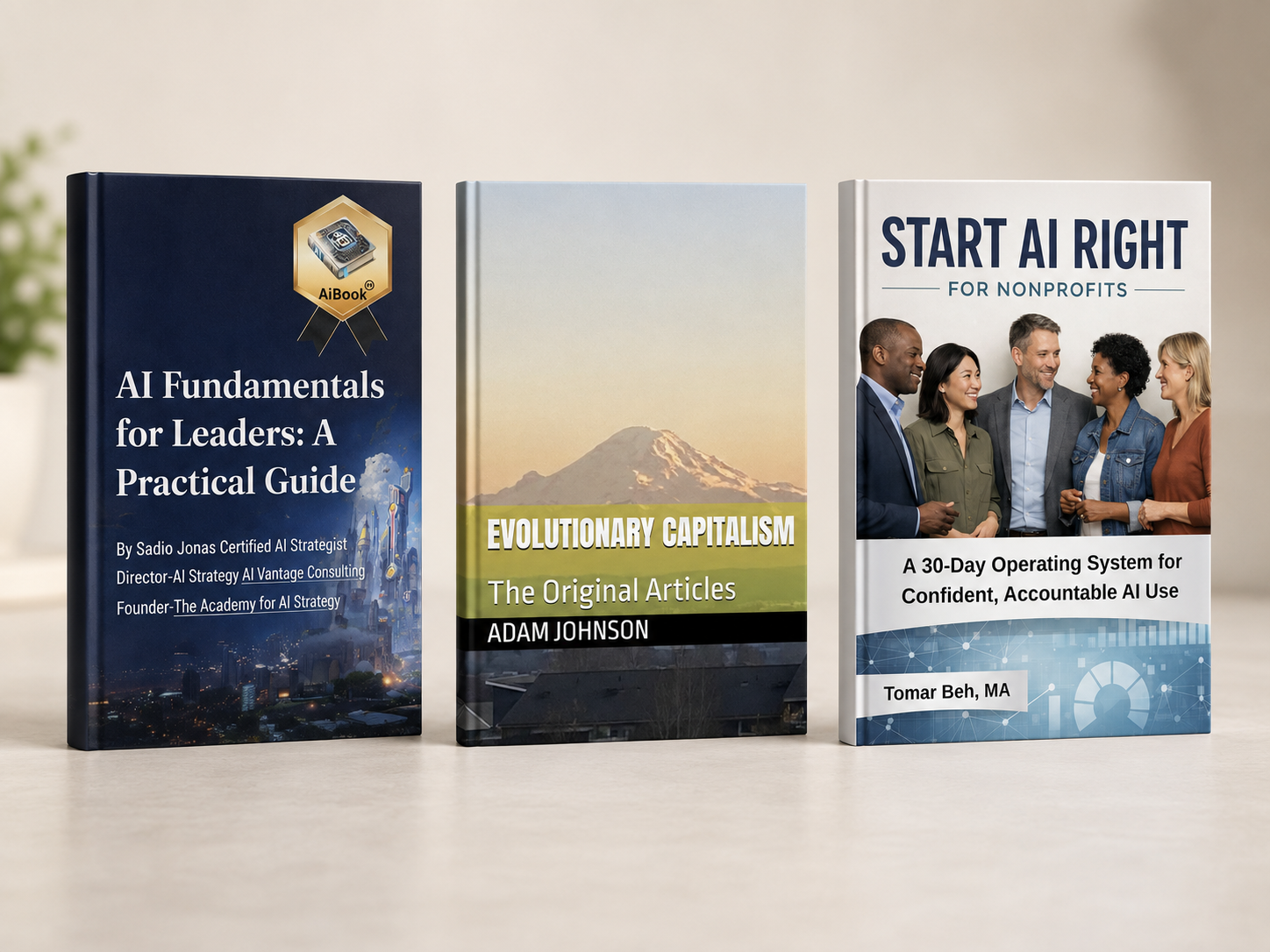 AI Fundamentals for Leaders, Evolutionary Capitalism, and Start AI Right for Nonprofits — three books included in the bundle